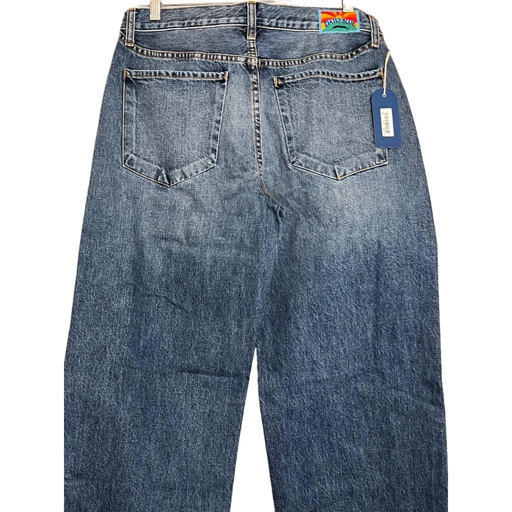 NWT $355 Daily Blue by Adrian Goldschmied LOVE 24  Cotton USA Barrel Legs - Picture 7 of 14